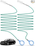 2-Packs Auto Sunroof Drain Cleaning Tool,78 Inch Flexible Drain Brush Pipe Cleaners for Car,Tube Cleaning Brush Slim Drain Dredging Tool Perfect for Car Sunroof,Windshield Wiper Drain Hole