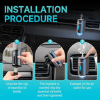 Featwell Car Air Freshener, Air Freshener Diffuser Three Adjustable Modes, Aromatherapy Machine Rechargeable (Grey)
