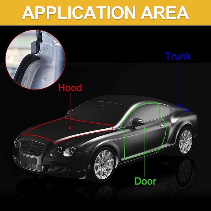 4m x 23mm Universal Car Z Shape Rubber Weather Waterproof Strip Seal Edge Protector
