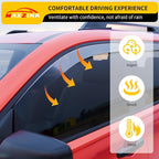 Visor Rain Guards Compatible with 2026 2027 Honda Passport (Not for 2025) Front & Rear in-Channel Window Visors Wind Deflectors Weather Shield for 2026 Passport 4PCS Accessories