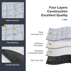 Car Windshield Snow Cover, Magnetic Windshield Snow Cover 4-Layer Protection for Snow, Ice, Frost, Sunlight, Car Windshield Cover with Side Mirror Protector Fit for Most Cars Sedan Compact SUV