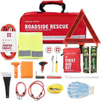 2-in-1 First Aid Kit for Car, Travel & Home, Businesses - Bonus Mini Kit for Medical Emergency Aid, Survival, Camping - 233 Piece, Car FAK