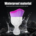 Car Detailing Brush, Curved Soft Bristles Auto Removal Dust Collectors, Universal Vehicle Dashboard, Air Conditioner Vents etc Interior Cleaning Tool Accessory (White/Purple)
