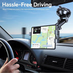 Tablet Holder for Car iPad Holder for Car【Windshield+Dash】Suction Cup ipad Mount for Truck Stand【360° 】Tablet Car Mount soporte de telefono para carro for All 4.7"-12.9" Apple iPad Samsung Galaxy Tab