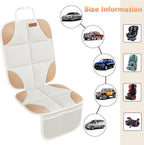 2 Pack in Gift Box Car Seat Protector, Seat Cover with Mesh Storage Pockets, Non-Slip Backing, Protective Car Seat Mat for Sedan SUV Truck