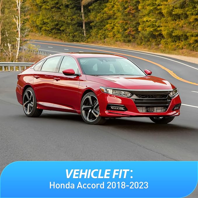 Window Rain Guards for Honda Accord 2018 2019 2020 2021 2022 2023, Window Wind Deflectors Vent Visors, Tape on-4PCS