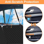 Dog Car Seat Cover, 2026 Upgraded 600D Heavy Duty Waterproof & Scratch-Resistant Dog Hammock for Car, Back Seat Pet Cover for Dogs with Sedan and Truck, X-Large, Black