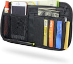 Car Sun Visor Organizer, Vehicle Visor Storage Pouch, Auto CD and Glasses Holder, Interior Car Accessories for Credit Card and Registration Document, Fits Most Cars, SUVs, Jeeps, Trucks