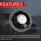 Front Door Speaker Assembly 6 Inch Compatible with Volkswagen | Compatible with 2011-2018 Volkswagen Jetta, 2012-2022 Passa, Audio Radio Bass Loudspeaker, Replaces 5C6035454A 5C6-035-454-A