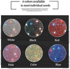 Sparkling Diamond Car Kick Mats Back Seat Protector |Cute Kick Mats Protect from Dirt Mud | Seat Back Protector with Bling Crystal Rhinestone Car Interior Decor Accessories Black 2Pcs