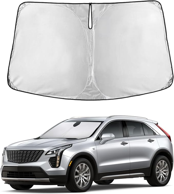 Windshield Sunshade Compatible for Cadillac XT4 2019-2023 2024 2025, Sun Visor for Front Windshield & Window Sun Shade Cover, UV Heat Blocker & Protector, Car Accessories