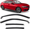Voron Glass in-Channel Extra Durable Rain Guards for Honda Civic 2022-2026 Hatchback, Window Deflectors, Vent Window Visors, 4 Pieces - 200791