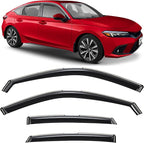 Voron Glass in-Channel Extra Durable Rain Guards for Honda Civic 2022-2026 Hatchback, Window Deflectors, Vent Window Visors, 4 Pieces - 200791