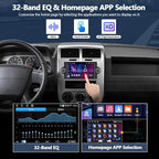 4G+64G Car Radio for Dodge Ram 1500 2500 3500 2006 2007 2008 with Wireless CarPlay Android Auto, 6.2 inch HD Touch Screen Car Stereo with Bluetooth 5.0 32EQ GPS WiFi FM Backup Camera
