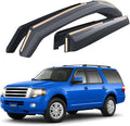 Goodyear Shatterproof in-Channel Window Deflectors for Ford Expedition 2007-2017, Rain Guards, Window Visors for Cars, Vent Deflector, Car Accessories, 4 pcs - GY008141