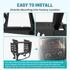NuIth Double DIN Radio Dash Kits for Nissan Altima 2007-2012 with Non Digital A/C Climate Control, Altima 2Din Stereo Wiring Harness Adapter, Altima Trim Bezel Mount Housing Bracket