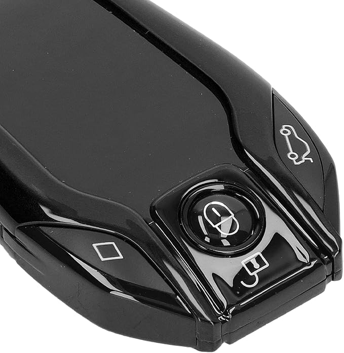 LCD Key fob LCD Key for All Cars Keyless Entry and Remote Control Universal TK800+ LCD Touch Sn Smart Key Remote Keyless Entry for All Start Stop Engine Button Red (Black)
