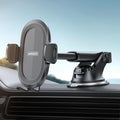 Suction Cup Phone Holder Windshield/Dashboard/Window, Suction Cup Car Phone Mount with Strong Sticky Gel Pad, Compatible with iPhone, Samsung & All Cellphones, Matte Black