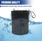 Collapsible Car Trash Can, Mini Portable Auto Garbage Bag, 1PC | Pop-Up Vehicle Rubbish Bin, Waterproof Waste Basket Bin with Magic Sticker, Hanging Washable Auto Trash Bag