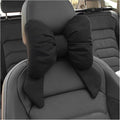 Cute Bow Car Headrest Pillow,Comfortable & Breathable Car Neck Pillows for Relief Neck Fatigue,Universal Head Rest Pillow for Cars Decoration as Birthday Gifts for Women,Girl (Black)