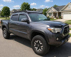 2005-2023 Tape-On Rain Guards for Toyota Tacoma Double Cab Side Window Visor Deflectors Extra Thick Vent Shades 2022 2021 2020 2019 2018 2017 2016 2015