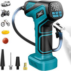 150PSI Tire Inflator Portable Air Compressor: Cordless Air Pump Compatible with Makita 18V Battery - Car Tire Pump with Digital Pressure Gauge & LED Light for Auto, Motorcycles (Tool Only)
