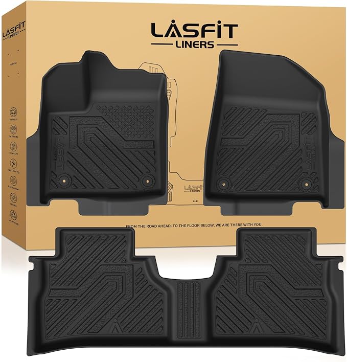 Floor Mats for Nissan Murano 2025-2026, Custom Fit All Weather Protection TPE Durable Floor Liners for 2025-2026 Murano SV/SL/Platinum 1st & 2nd Row Front & Rear Car Mats, Black