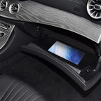 Premium Car Registration & Insurance Card Holder with Magnetic Shut, Vehicle Glove Box Car Organizer - For Documents, Cards, License (Marble)