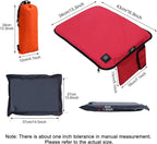 Portable Heated Seat Cushion,Heated Stadium Seats for Bleachers(Red) | Waterproof Heated Seat Pad Great for Outdoor Sports,Camping,Fishing(No Power Bank)