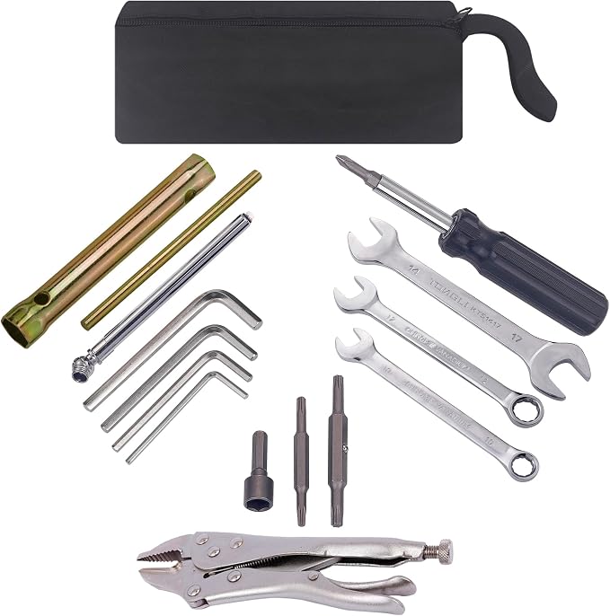 Compact Tool Kit for Roadside Service,Sports Bike,Motorcycle Repair Tool Kit for Japanese Motorcycle, ATV,UTV,Sports Bike,Gift for Father Husband Christmas Birthday
