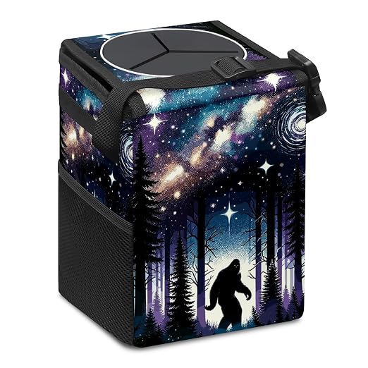 Bigfoot Car Trash Can with Lid Collapsible Reusable Waterproof Car Garage Bag,Automotive Garbage Can,Car Accessories Interior Car Organizer