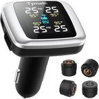 TM7 Tire Pressure Monitoring System, Wireless TPMS with 4 External Sensors & 6 Alarm Modes, Colorful Display, Real-time Tire Pressure Monitor System, Ideal for RV SUV MPV Truck Sedan(0-144 PSI)