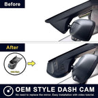 Mangoal 4K Dash Cam Custom for BMW X1 Gen2 F48/F49 2017 2018(Model A), sDrive28i xDrive28i, OEM Style, 2160P UHD Video, WiFi & APP, 64GB Card