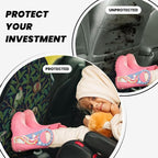 William Morris Pomegranate Fruit And Bird Car Seat Back Kick Protectors Kick Mats With Storage Pockets For Vehicles To Protect From Dirt Mud Scratches 2 Pack