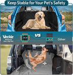 SUV Cargo Liner for Dogs with Side Flaps, Large (54" x 93") Water Resistant Trunk Cover, Non-Slip Pet Area Protector with Bumper Flap, Universal Fit for SUVs Sedans Vans, Black