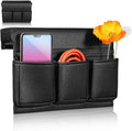 Car Door Armrest Pad Organizer, Black Auto Window Elbow Rest Box | Side Leather Cushion with 3 Compartments for Phone and Keys, Universal Fit Vehicle Accessory for Comfortable Drives