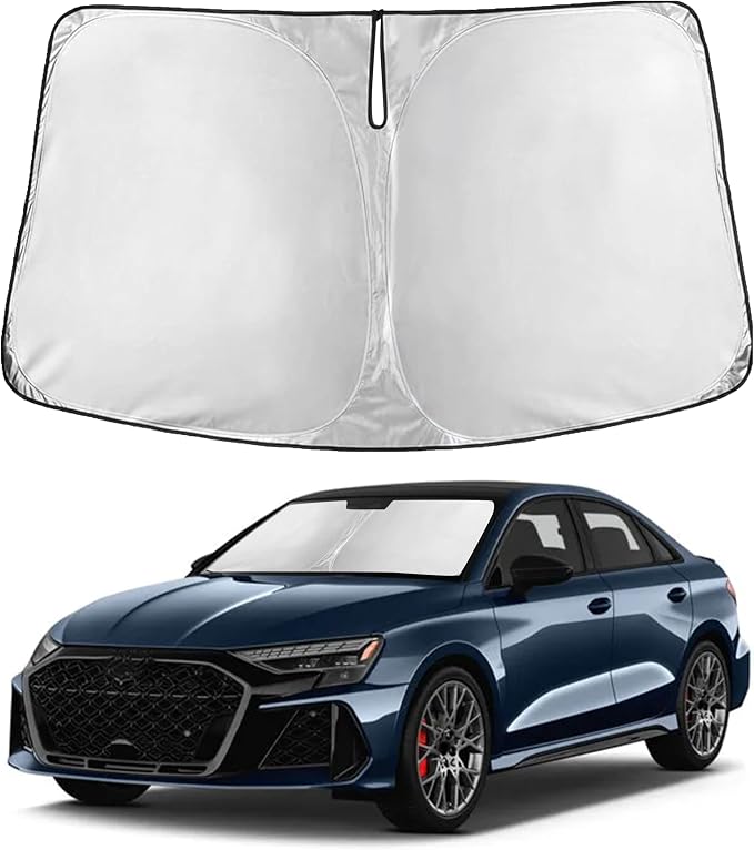 Windshield Sunshade Compatible for Audi RS 5 2013-2023 2024 2025, Sun Visor for Front Windshield & Window Sun Shade Cover, UV Heat Blocker & Protector, Car Accessories
