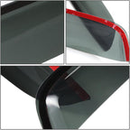 4Pcs Tape-On Window Visor Rain Guard Compatible with 1999-2004 Jeep Grand Cherokee, Rain Shields Vent Shade Wind Deflector, Acrylic