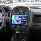 [8Core 6G+128G] Android 15 Car Radio for Jeep Compass Patriot 2010-2016 with Wireless Carplay Android Auto, 10 Inch HD Touchscreen Car Stereo with WiFi GPS Bluetooth5.0 FM/RDS 32EQ SWC