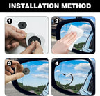 Heart Shaped Blindspot Mirror for Car, HD Glass Side Blind Spot Mirror Adjustabe Angle Removable with Wide Angle Stick-On Universal for Cars, SUVs, Trucks, Pack of 2