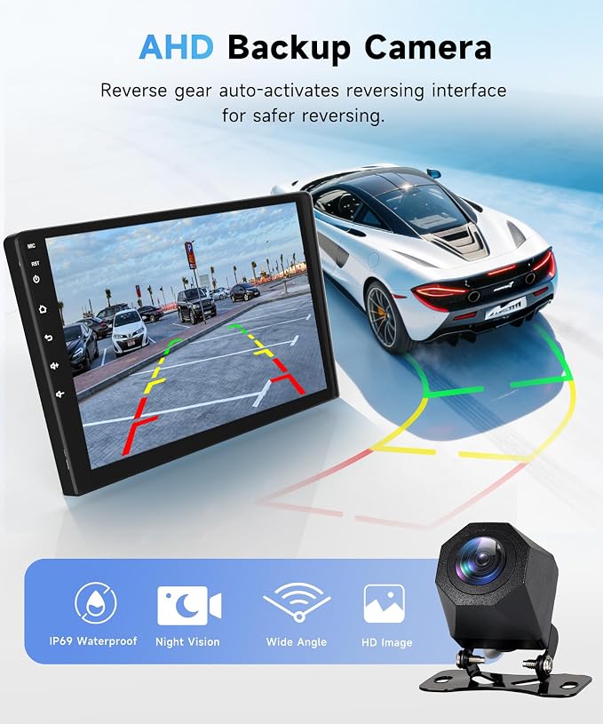 Android 15 4G+64G Radio for Toyota Sienna 2011-2014 Car Stereo with Wireless Carplay Android Auto,5Ghz WiFi,5.0 Bluetooth 32EQ,9inch IPS Touch Screen,FM/RDS GPS IP69K AHD Backup Camera