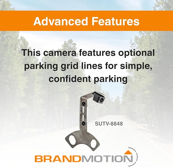 SUTV-8848 SummitView Adjustable Rear Vision System | Fits 2007-2018 Wrangler JK and 2018-2021 Wrangler JL with Aftermarket Display | Waterproof Case with Anti-Fog Lens
