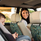 William Morris Forest Animals Raven On Acanthus Leaves Blue Green Floral Car Seat Back Kick Protectors Kick Mats With Storage Pockets For Vehicles To Protect From Dirt Mud Scratches 2 Pack