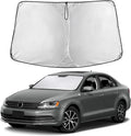 Windshield Sunshade Compatible for Volkswagen VW Jetta 2011-2016 2017 2018, Sun Visor for Front Windshield & Window Sun Shade Cover, UV Heat Blocker & Protector, Car Accessories