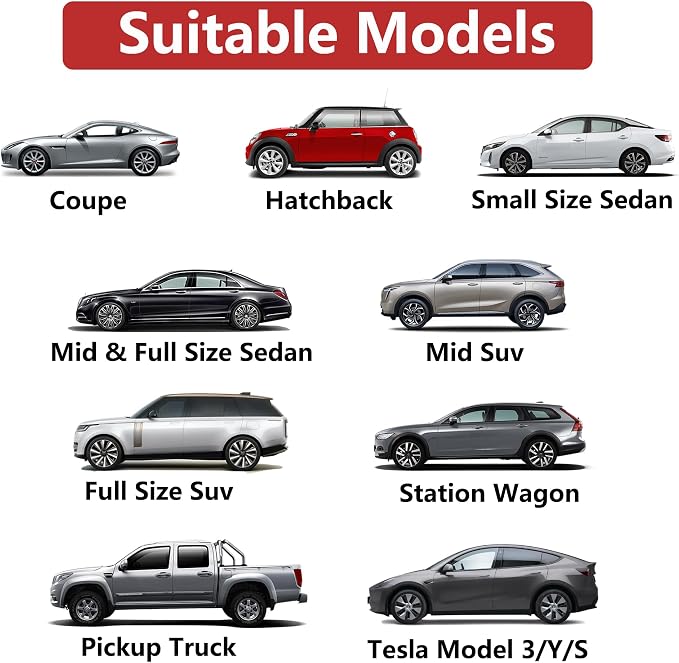 Car Cover Waterproof All Weather Hail Protector Windshield Sun Shade Automotive Exterior Car Accessories Universal Fit for Car, SUV, Truck (Snowflake)