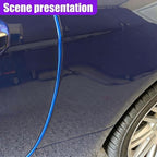 16Ft (5M) Car Door Edge Protector, Self-Adhesive Scratch Resistant U Shape Auto Door Edge Guard Decoration, Anti-Collision Car Doors Trim Strip Protector for Truck, SUV, Sedan (Blue-5M)