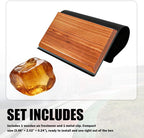 Wood Car Air Freshener,Magnetic Wood Car Fresheners Long Lasting for Absorbing Unpleasant Smells,Reusable Wooden Cars Freshener Cars Interior Accessories for Truck & SUVs (Amber)