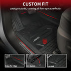 Floor Mats 2019-2026 for Chevy Silverado/GMC Sierra 1500, 2020-2026 for 2500 HD/3500 HD, Crew Cab & Bucket Seat Only (Fit with Rear Under-Seat Storage Box, Not Fit 2nd Row Plastic Box), Black