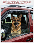 6pcs Outside-Mount Window Rain Guards Fit for 2020-2026 Toyota Corolla Sedan, Extra Durable Window Visors Wind Deflector Dark Smoke Vent Shades Car Tape-on 6-pcs with Thicker