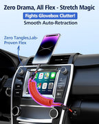 5ft Coiled USB-C to Lightning Cable [MFI Certified] Carplay | 30W PD Fast Charger Data Transfer Cord in Car for iPhone 14/13/12/11/XS/8/7/6/5, iPad, iPod